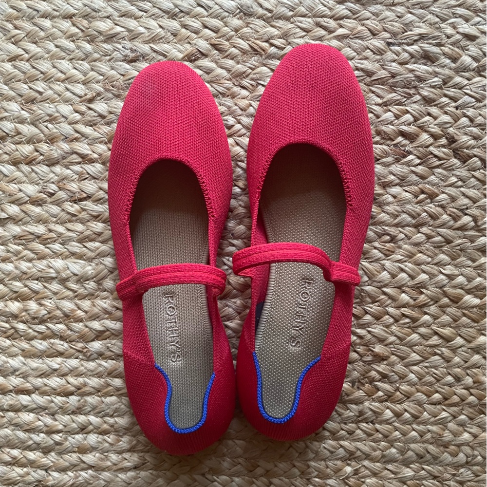 Rothy's Red Ballet Flats